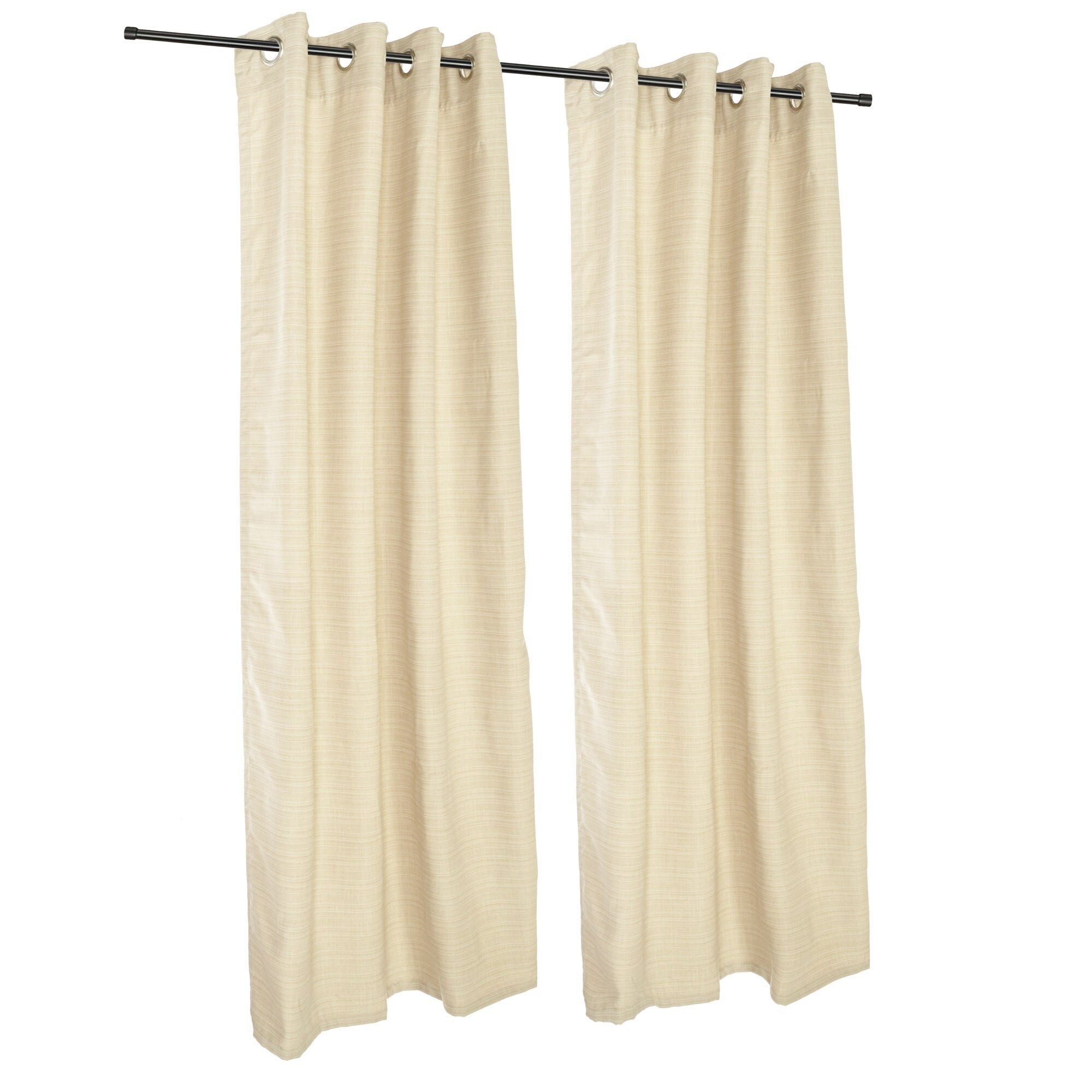 Shop Pawleys Island Sunbrella Curtain Dupione Pearl Free