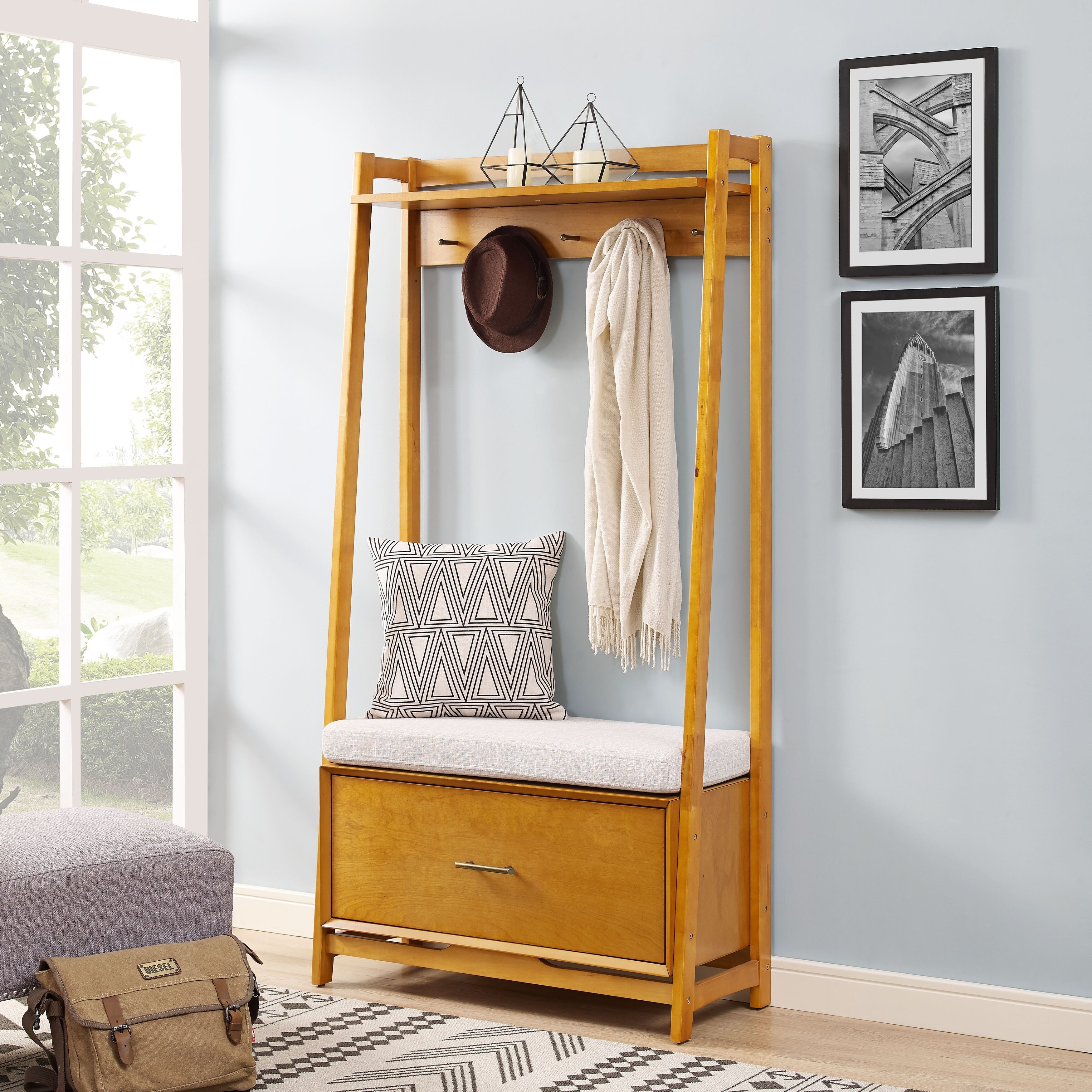 Landon Hall Stand in Acorn - 36 