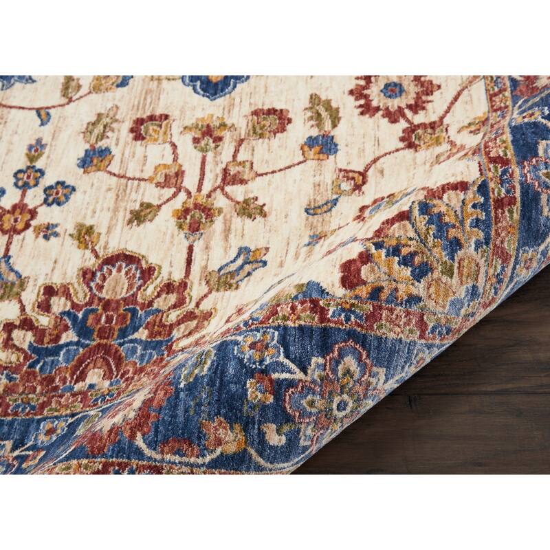 Nourison Reseda Traditional Floral Border Area Rug