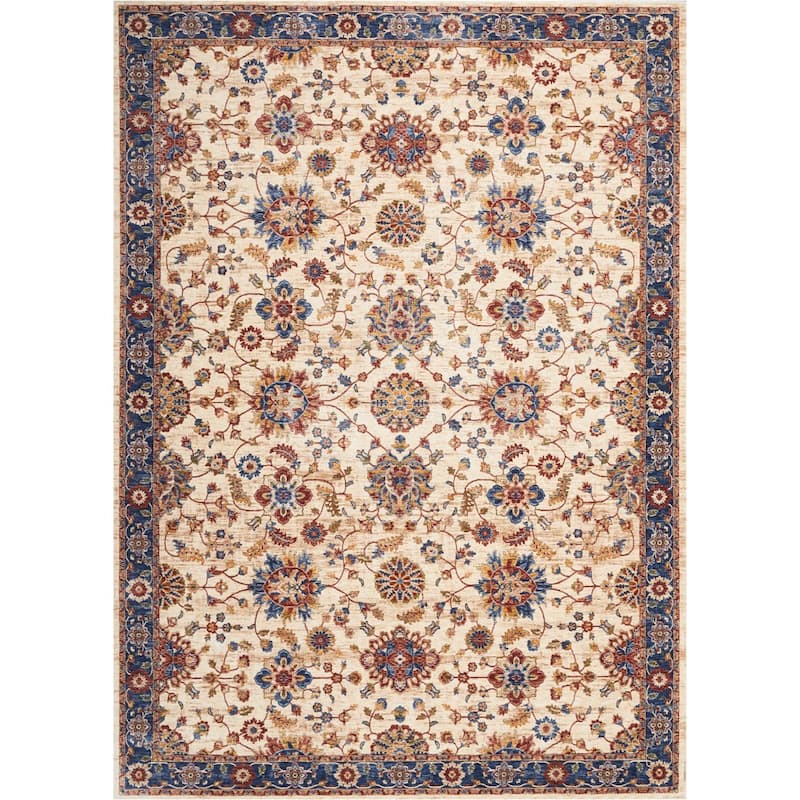 Nourison Reseda Traditional Floral Border Area Rug