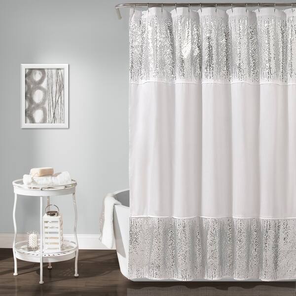 Shop Lush Decor Shimmer Sequins Shower Curtain On Sale Free
