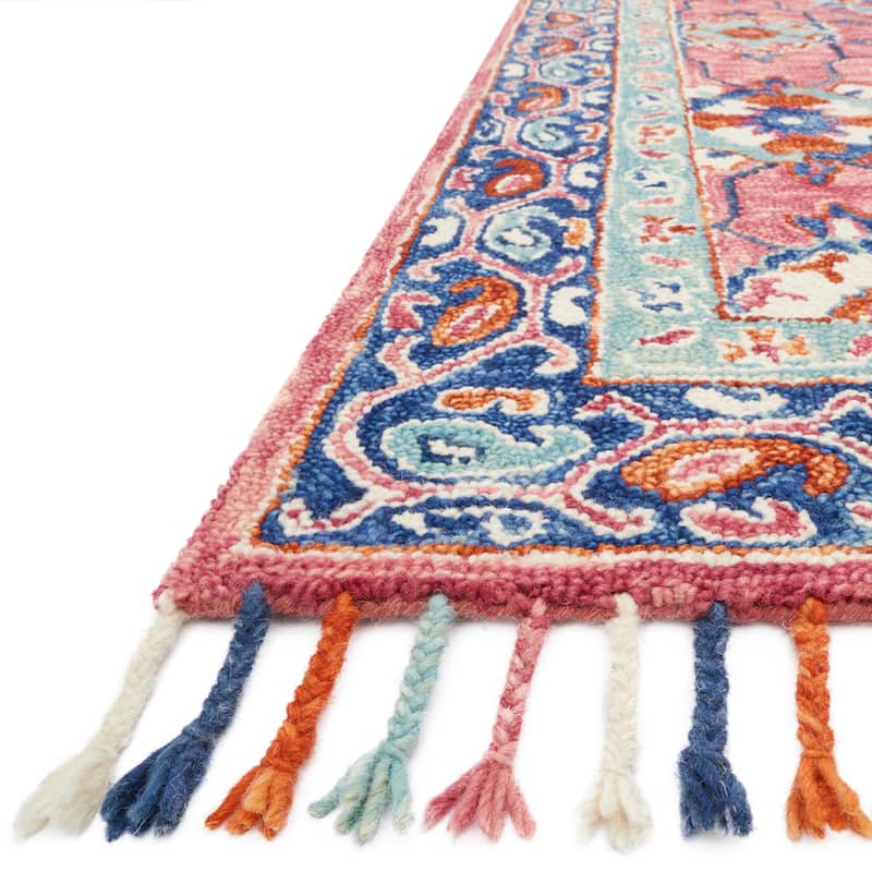 Alexander Home Sahara Boho Rose Hand-hooked Wool Area Rug