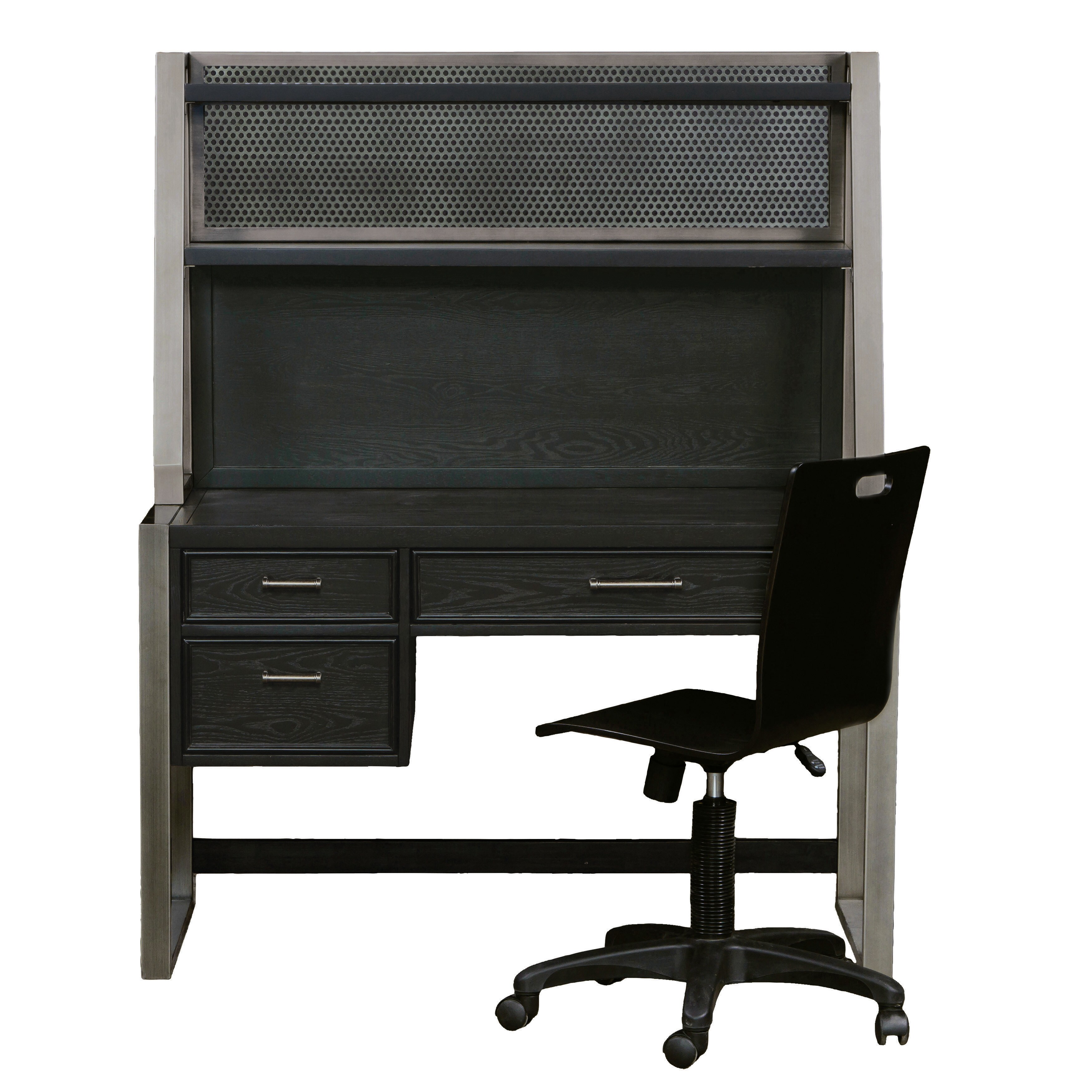 Shop Pulaski Graphite Youth Desk With Hutch And Chair Overstock