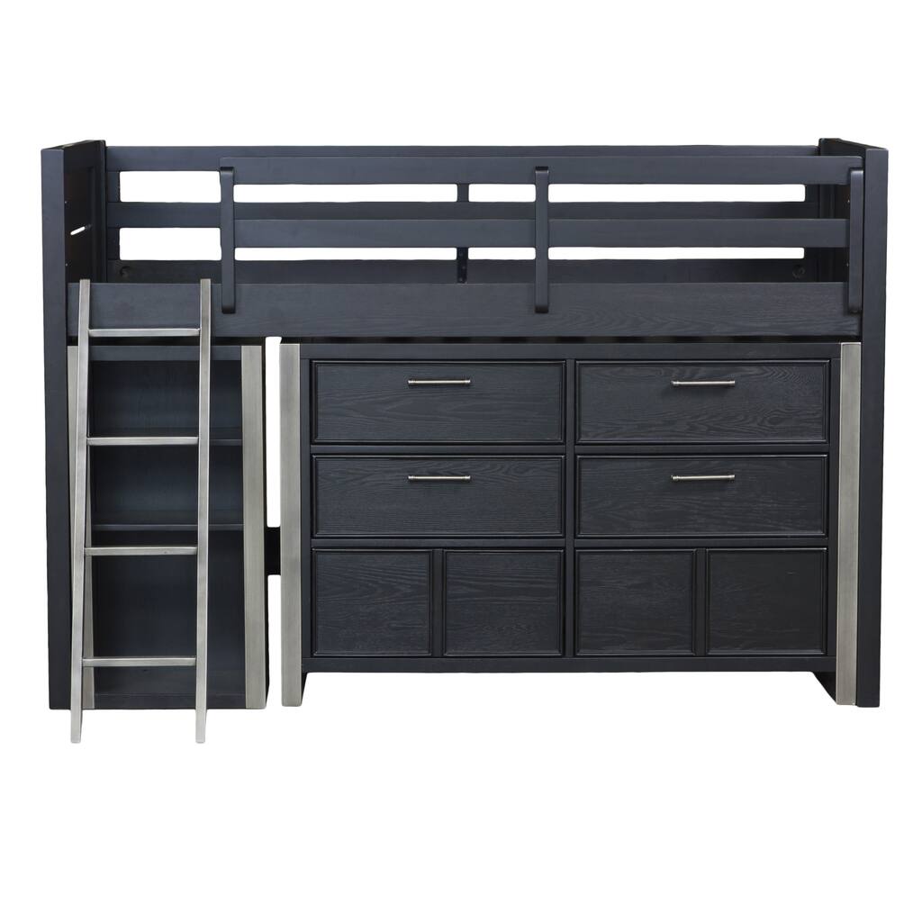 Brooks Mid Loft Bed w/ Storage