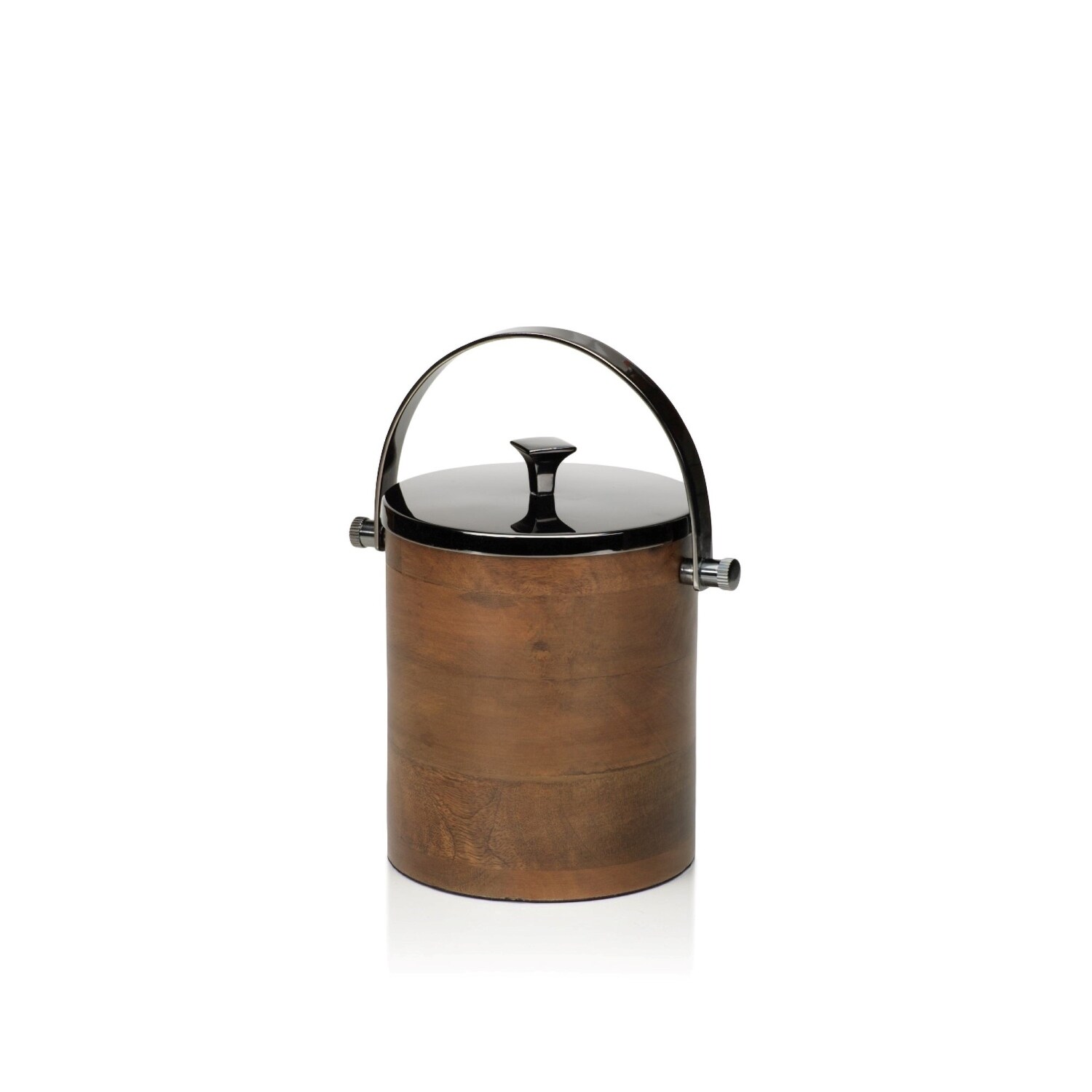 wooden ice bucket with lid