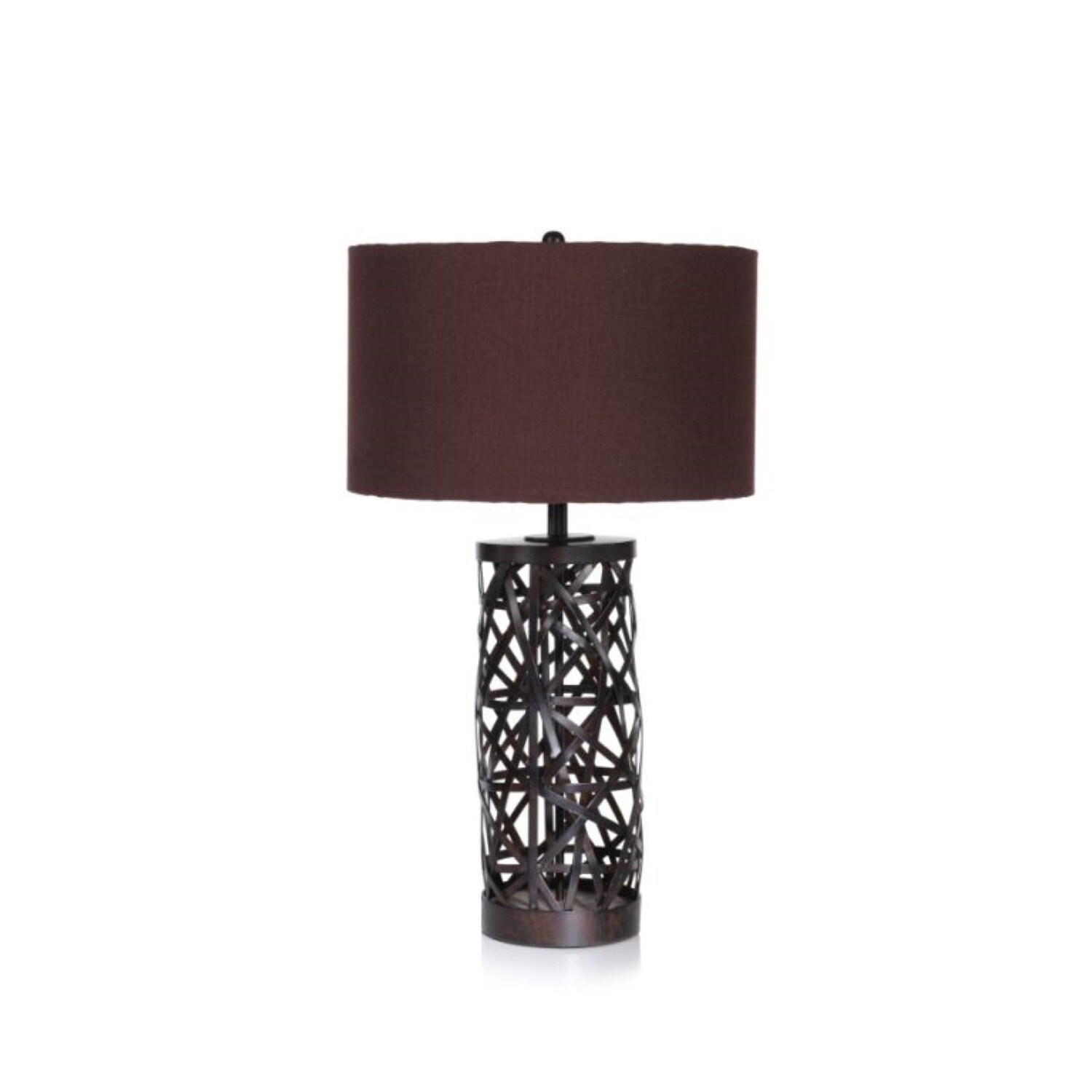 tall grey table lamp