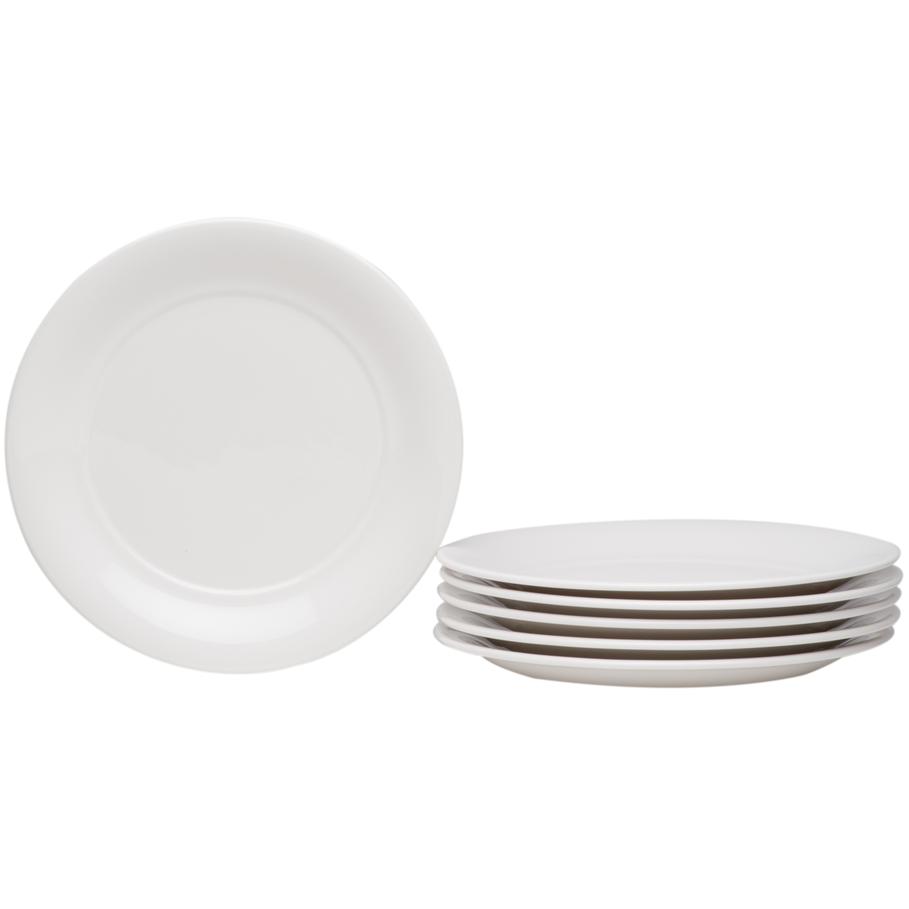 Hospitality White Bread Butter Plate Set Of 6 Overstock 17375028