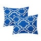 preview thumbnail 3 of 5, Chic Home Asya 8-Piece Reversible Blue Ikat Duvet Cover and Sheet Set