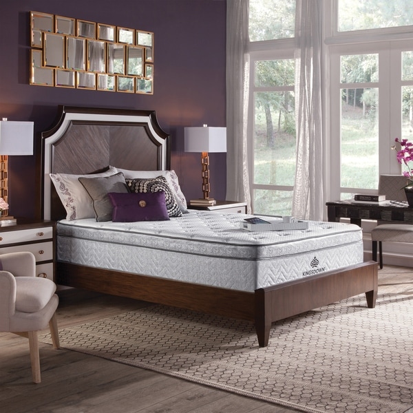 Kingsdown Mezzo 14.5-inch Plush Luxury Euro Top Mattress Set. Opens flyout.
