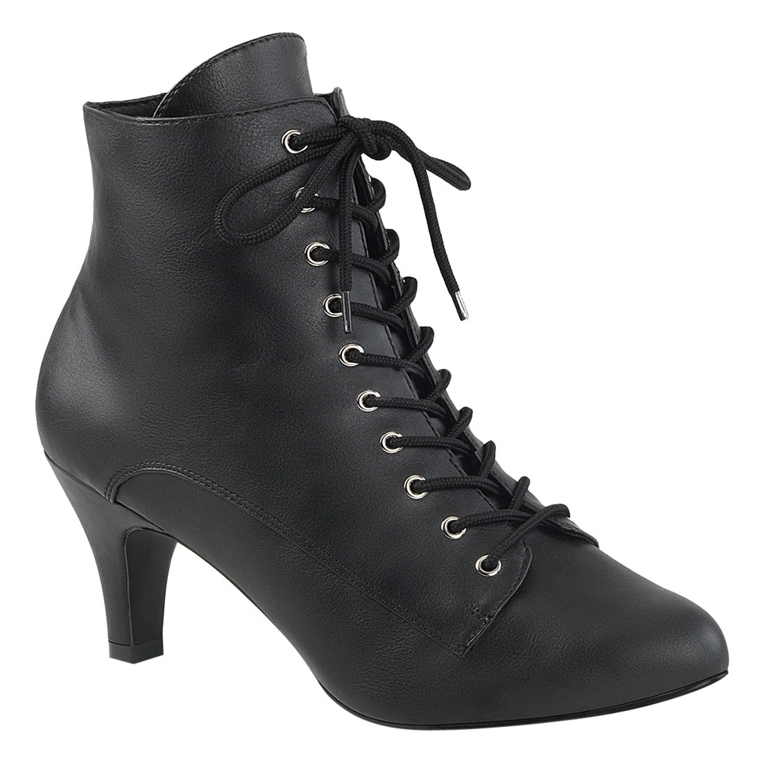 lace up kitten heel ankle boots