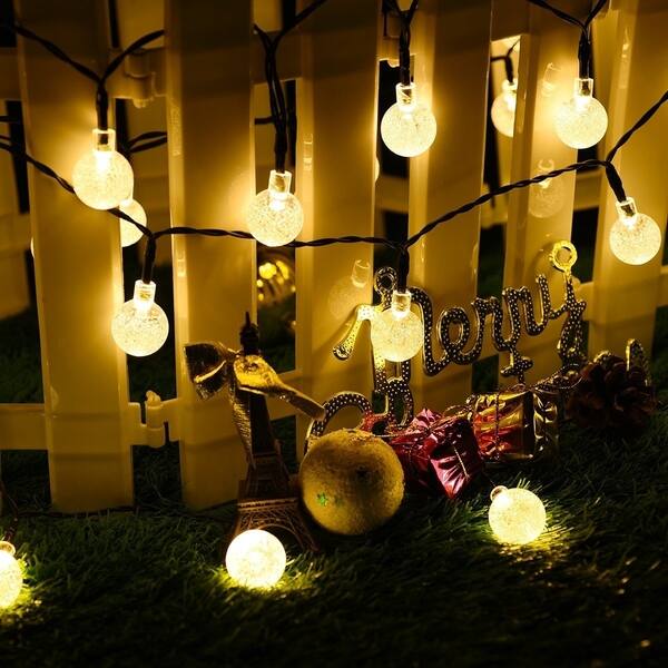 Shop Solar String Lights 30led Crystal Balls Decorative Lighting