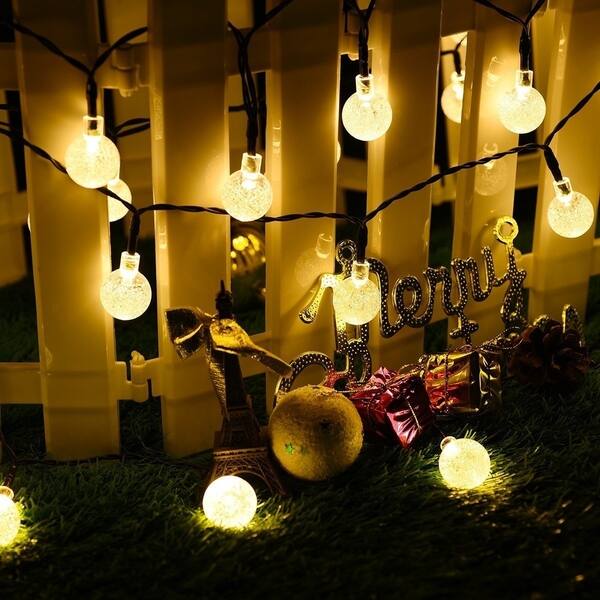 Shop 30 Led Crystal Balls Decorative Solar String Lights For