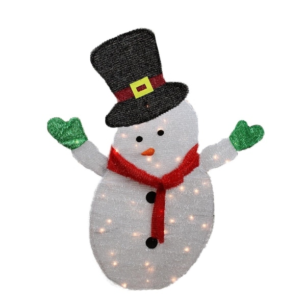 4 Lighted Winter Snowman With Top Hat Outdoor Christmas Yard 4 X27 Lighted Winter Snowman With Top Hat Outdoor Christmas Yard Art Decoration