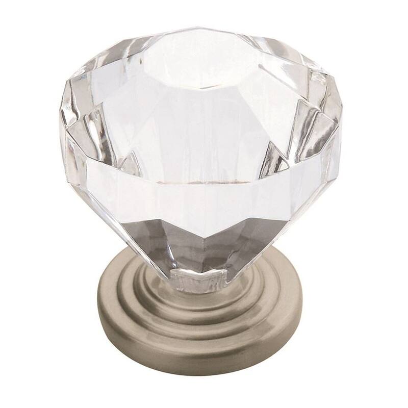 Amerock Classics Collection 1-1/4in L x 1-1/4in Knob 1-1/4in Satin Nickel