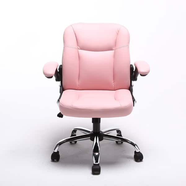 Shop Aleko Mid Back Office Ergonomic Chair Pu Leather Color