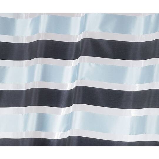 Evideco Striped Sheer Curtain Panel Colorado - 55 x 95 - 55 x 95 - Black