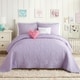 preview thumbnail 1 of 2, Urban Playground Heart Cotton Quilt Set with 2 Decorative Pillows