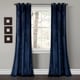 preview thumbnail 4 of 95, Porch & Den Lapeyrous Velvet Solid Room Darkening Window Curtain Panel Set