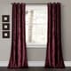 preview thumbnail 6 of 95, Porch & Den Lapeyrous Velvet Solid Room Darkening Window Curtain Panel Set