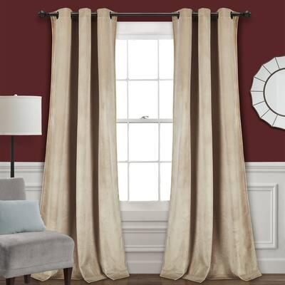 Buy Tan Velvet Curtains Drapes Online At Overstock Our Best