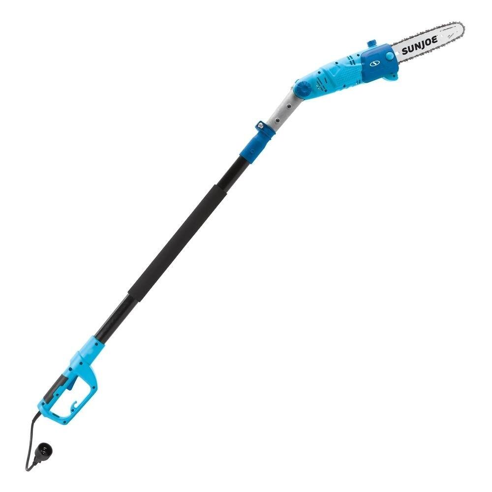 Sun Joe SWJ803E-BLU-RM 10In 8.0 Amp Electric Multi-Angle Pole Chain Saw(Renewed)