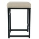 HomePop Open Back Metal 24-inch Counter Stool - Thumbnail 15