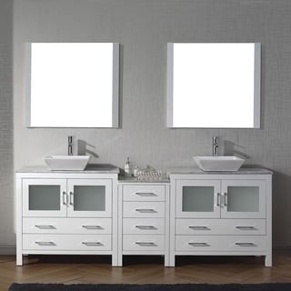 90 Inch Double Bathroom Vanity virtu usa dior 90-inch carrara white marble double bathroom vanity 90 Inch Double Bathroom Vanity virtu usa dior 90-inch carrara white marble double bathroom vanity