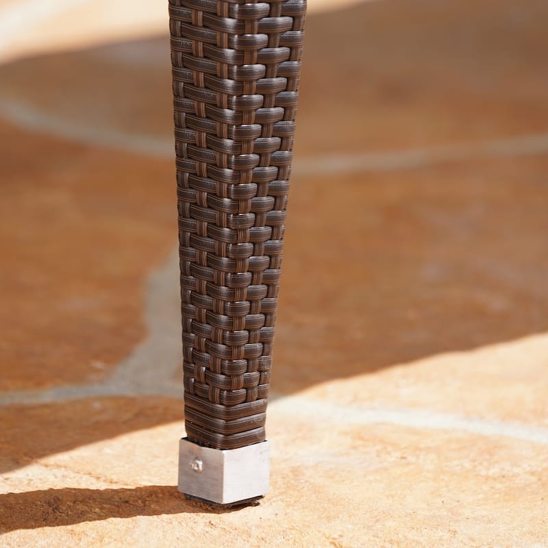 Bermuda Outdoor 9-piece Rectangular Wicker Aluminum Dining Set by Christopher Knight Home