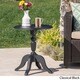 preview thumbnail 2 of 19, Danish Outdoor Round Side Table by Christopher Knight Home