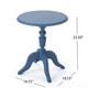 preview thumbnail 20 of 19, Danish Outdoor Round Side Table by Christopher Knight Home
