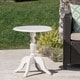 preview thumbnail 12 of 19, Danish Outdoor Round Side Table by Christopher Knight Home