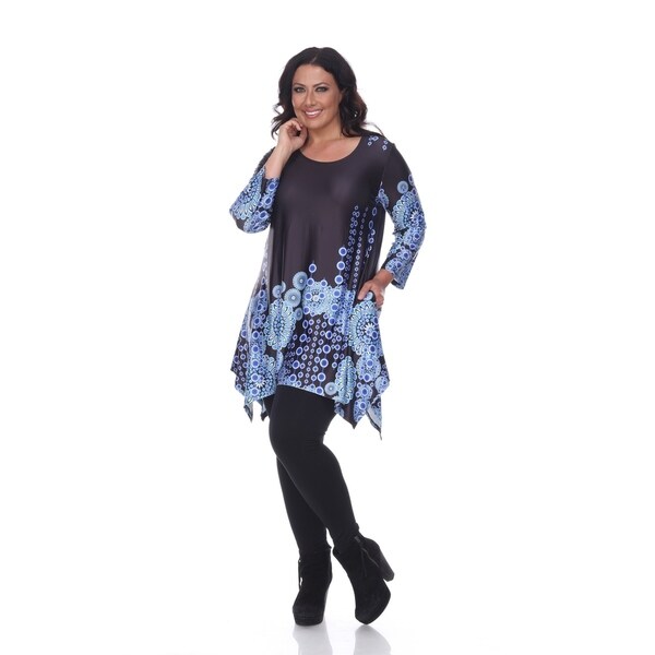 white mark plus size tunics