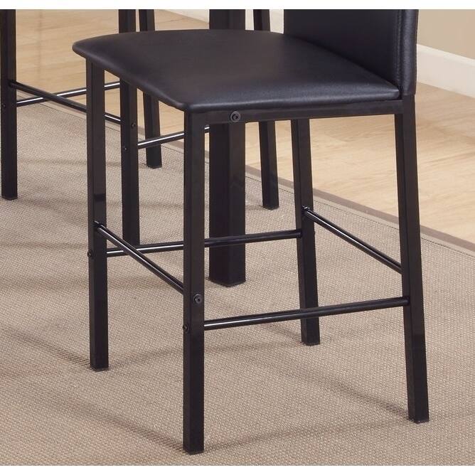 Roundhill Furniture Citico Metal Counter Height Dining Chairs with Metal Frame, Set of 4