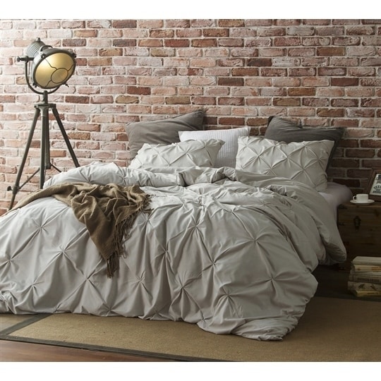 Shop Silver Birch Pin Tuck Duvet Cover Overstock 17414850