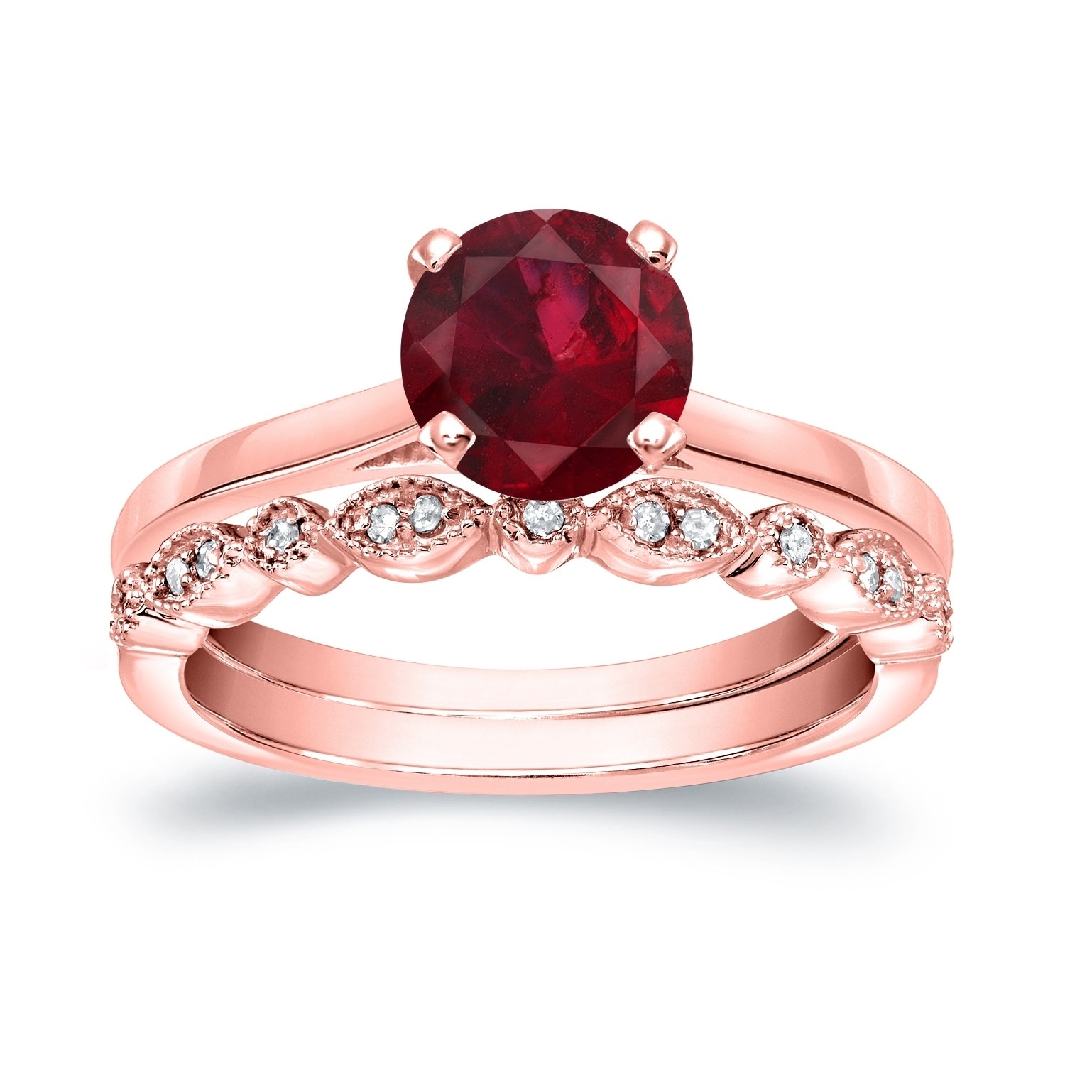 Diamond Ruby Wedding Rings - Wedding Rings Sets Ideas