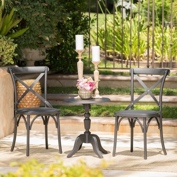 outdoor chat set swivel chair danish outdoor farmhouse 3piece bistro chat set by christopher knight home shop outdoor chat set swivel chair danish outdoor farmhouse 3piece bistro chat set by christopher knight home shop