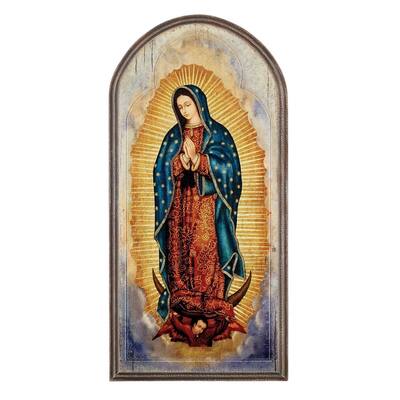 15 inch Guadalupe Arched Plq
