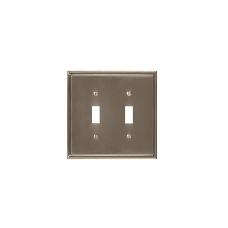 Mulholland 2 Toggle Satin Nickel Wall Plate