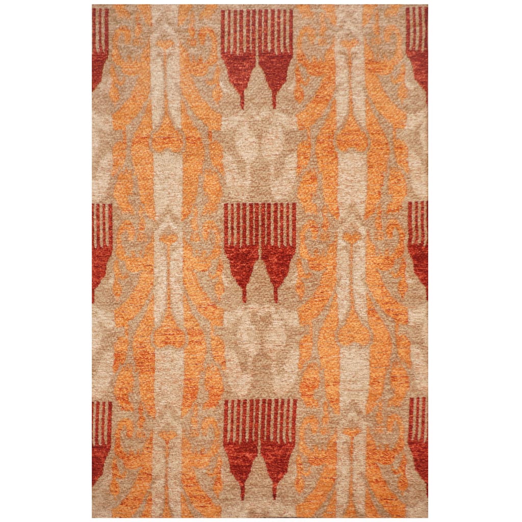 HERAT ORIENTAL Handmade Chenille Flatweave Ikat Rug - 2'4" x 4'
