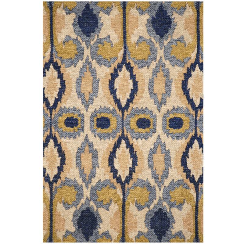 HERAT ORIENTAL Handmade Chenille Flatweave Ikat Rug - 2'4" x 4'