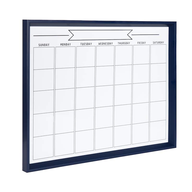 DesignOvation Calter Framed Magnetic Dry Erase Monthly Calendar - 27.5x21.5