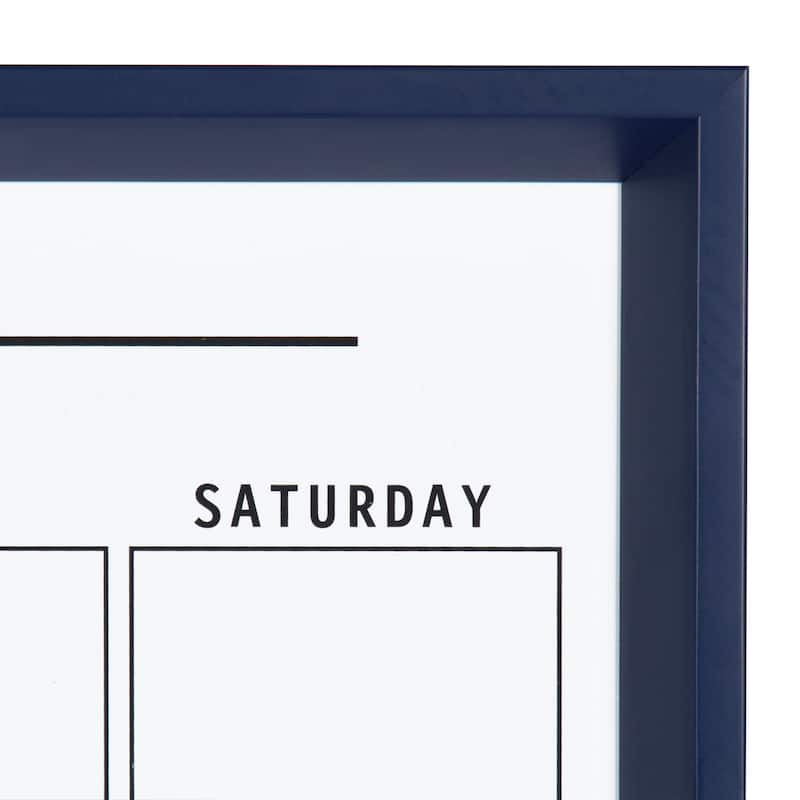 DesignOvation Calter Framed Magnetic Dry Erase Monthly Calendar - 27.5x21.5