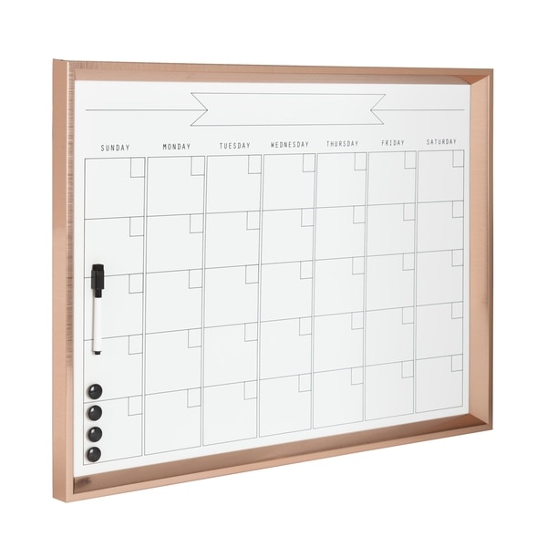 DesignOvation Calter Framed Magnetic Dry Erase Monthly Calendar