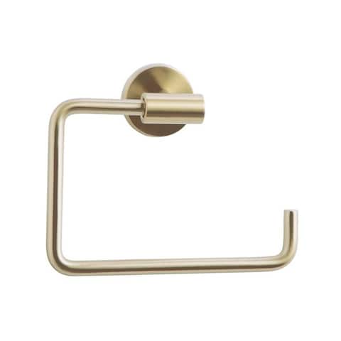 Arrondi 6-7/16 in (164 mm) Length Towel Ring in Brushed Bronze/Golden Champagne