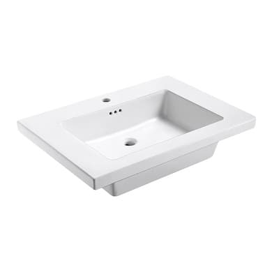 Eclipse 31" W x 22" L Virtuous China Vanity Top in White