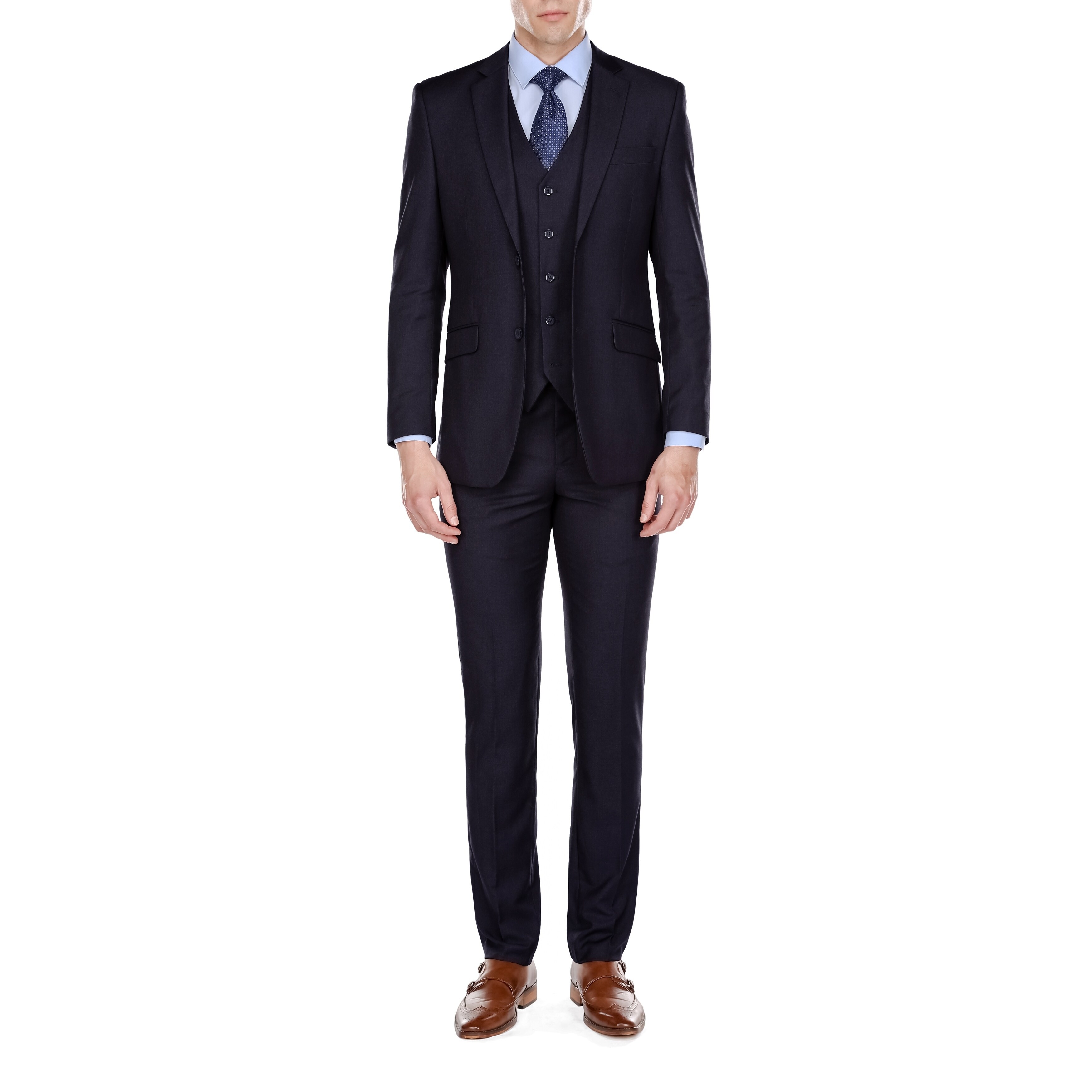 mens skinny fit 3 piece suits