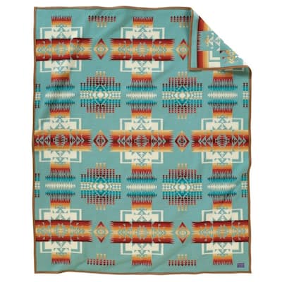 Pendleton Chief Joseph Aqua Full/Queen Blanket 90" x 90"
