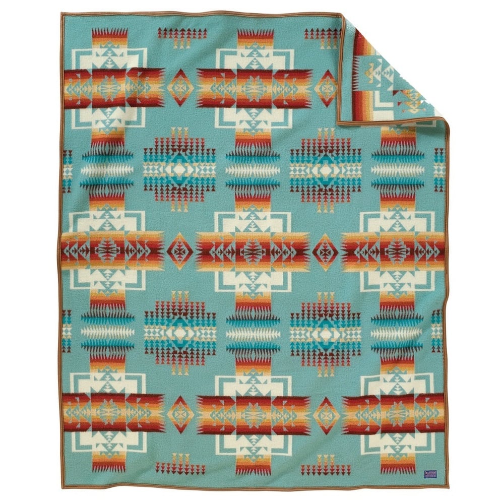 Pendleton Chief Joseph Aqua Full/Queen Blanket 90" x 90"