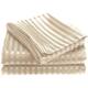 1800 Series Ultra Soft 4-Piece Embossed Stripe Bed Sheet Set