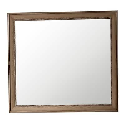 James Martin Vanities Bristol 44" Rectangular Mirror, Whitewashed Walnut